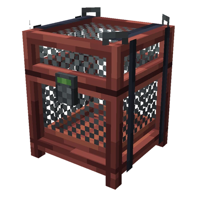 The locked crate on the oil rig